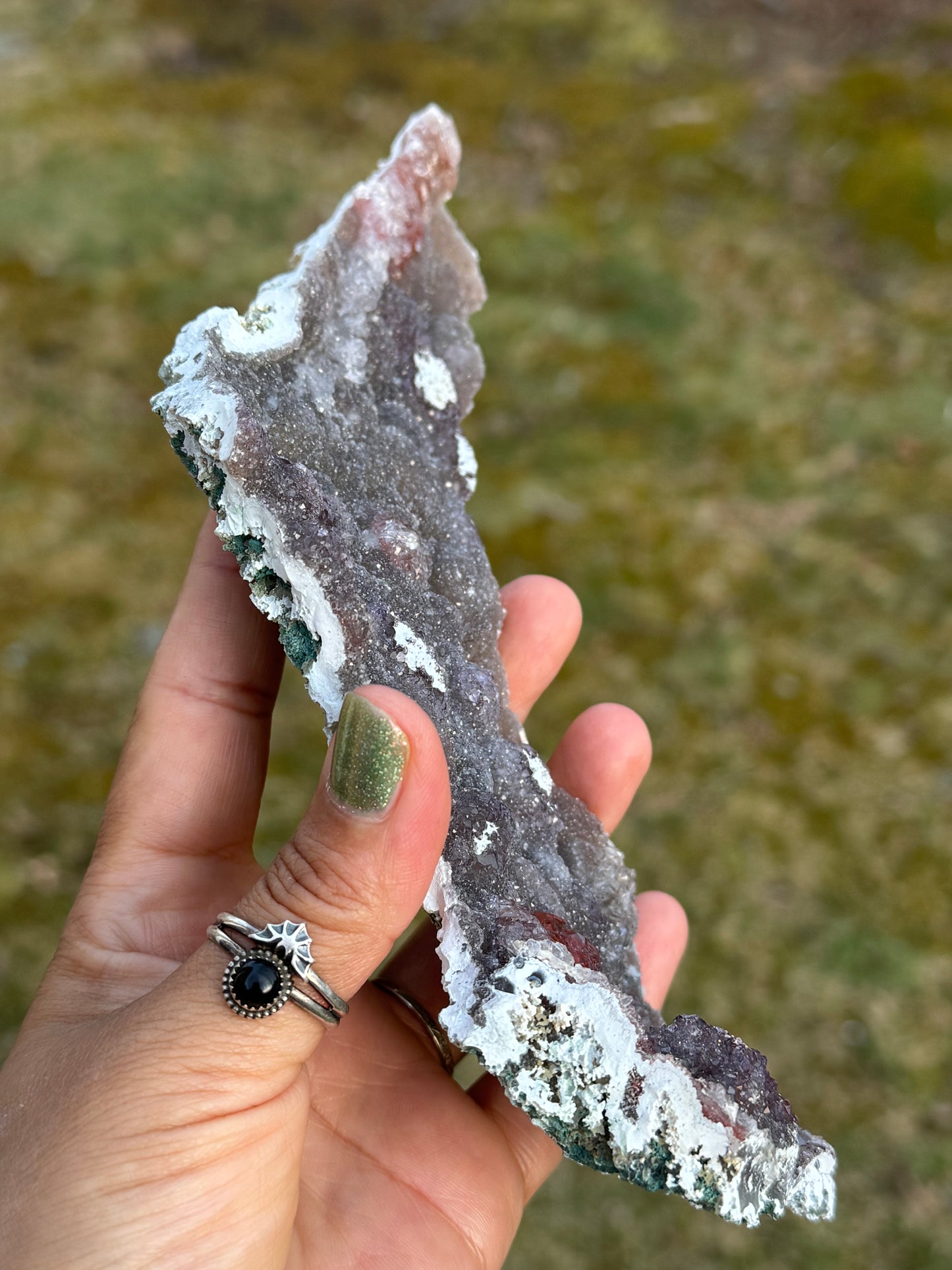 Zeolite amethyst flower Brazil