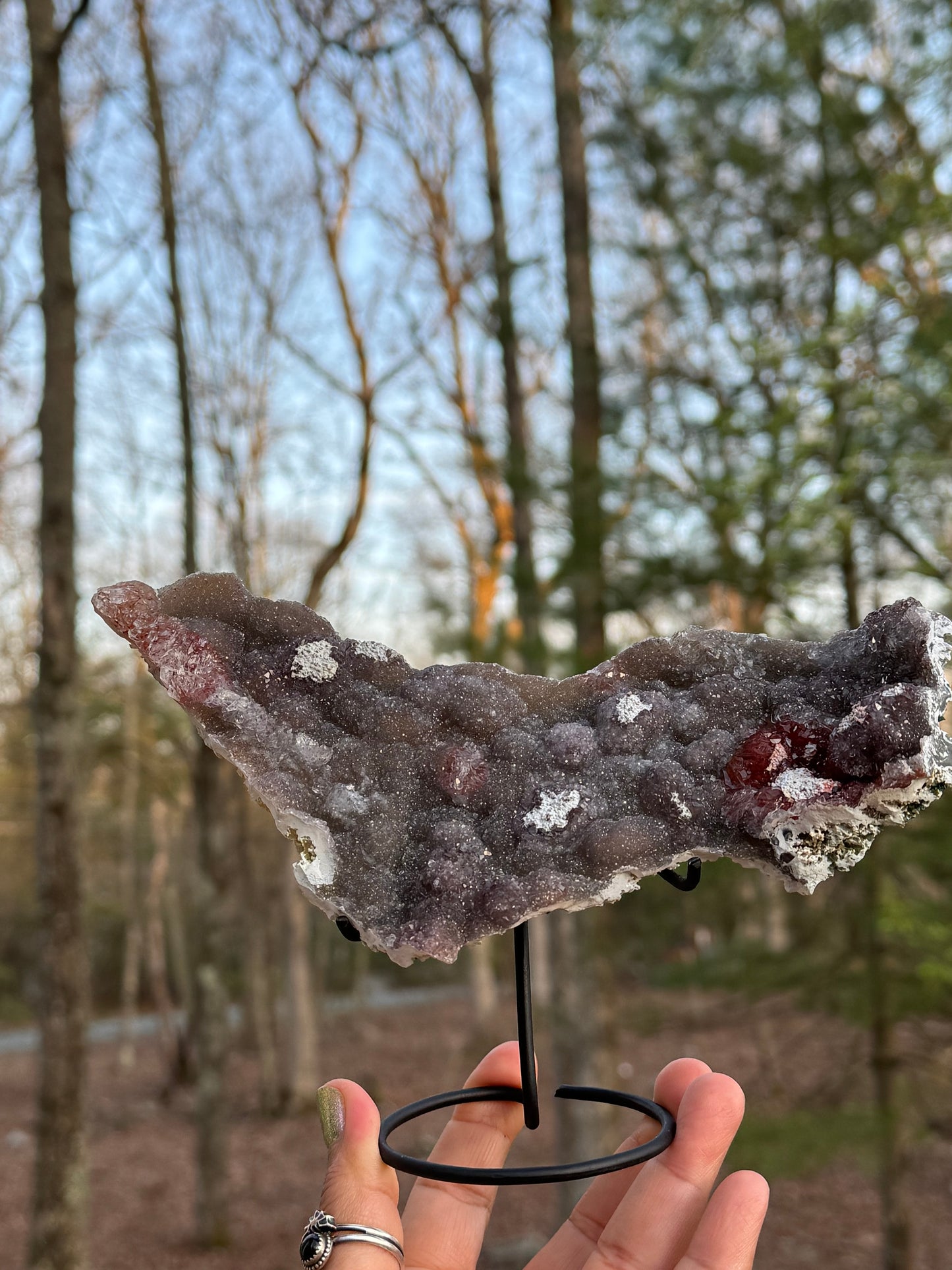 Zeolite amethyst flower Brazil