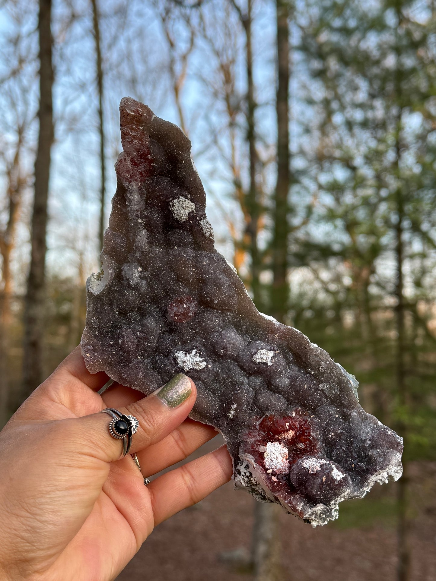 Zeolite amethyst flower Brazil