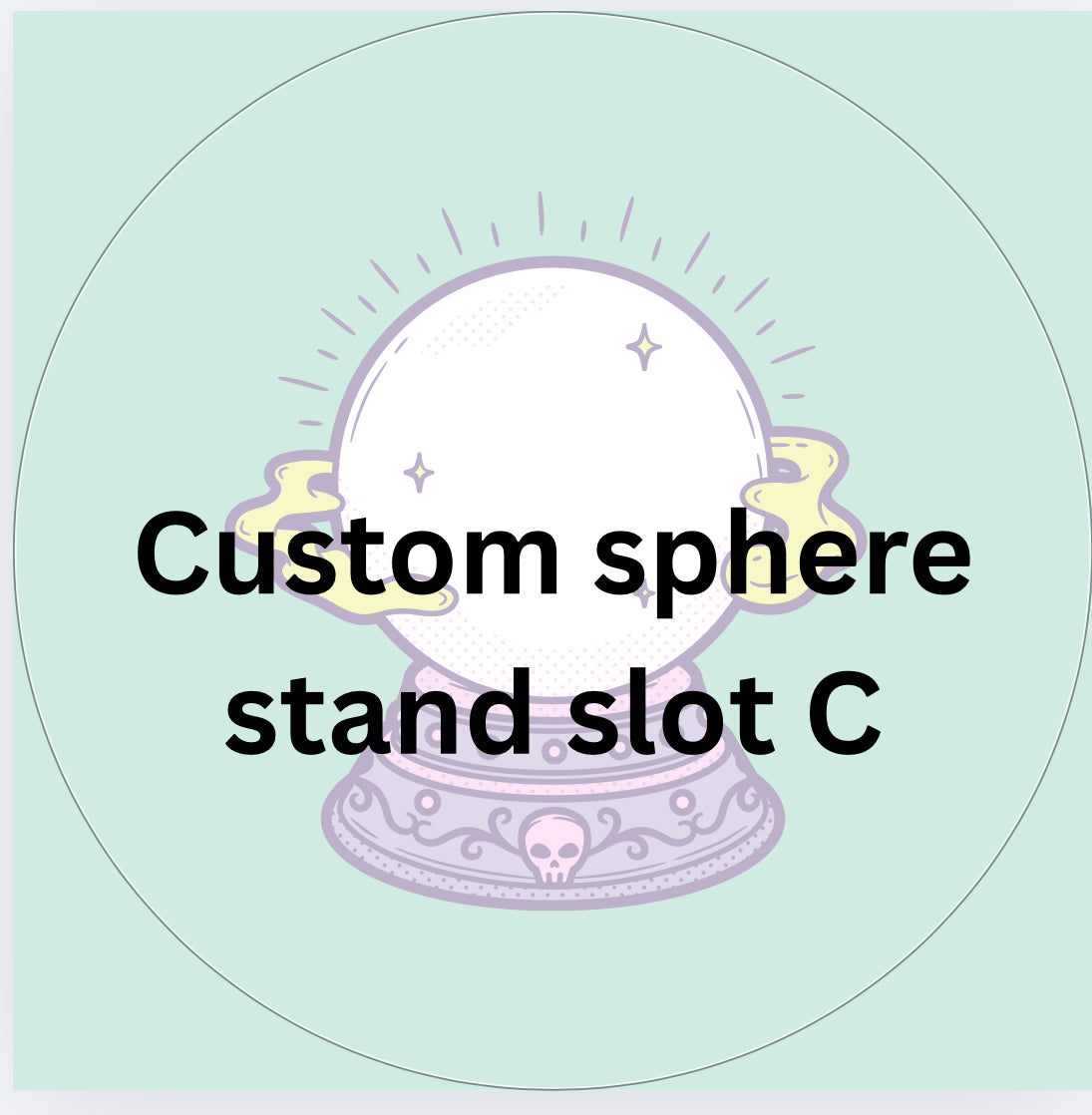 Custom sphere stand