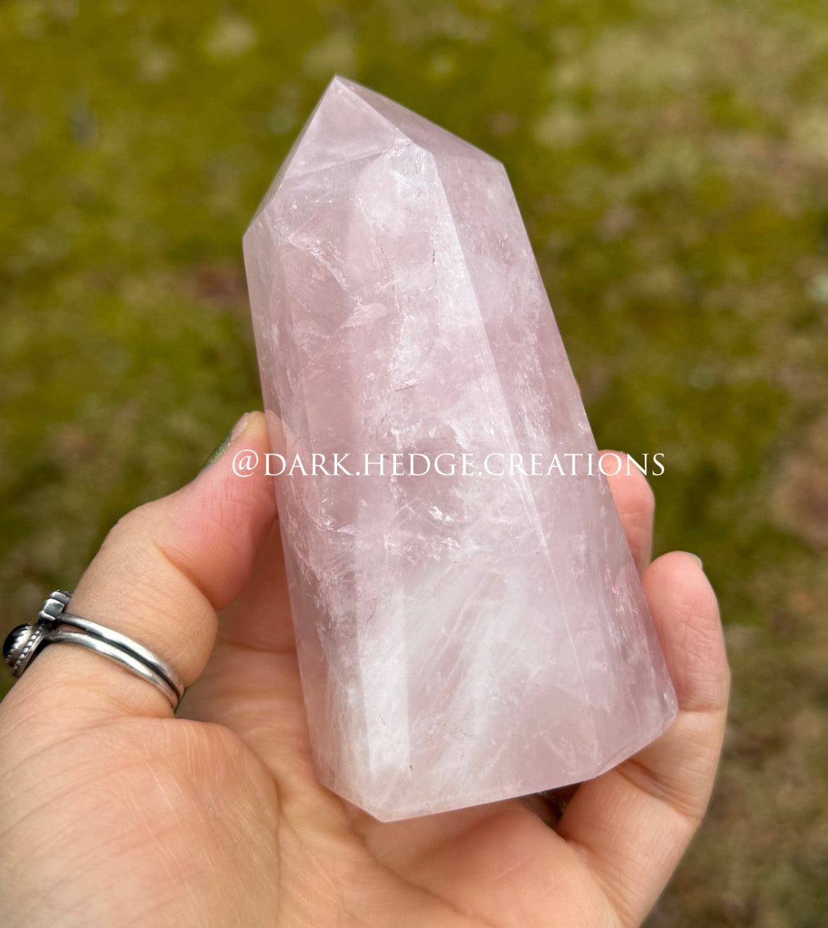 Rose quartz tower Brazil