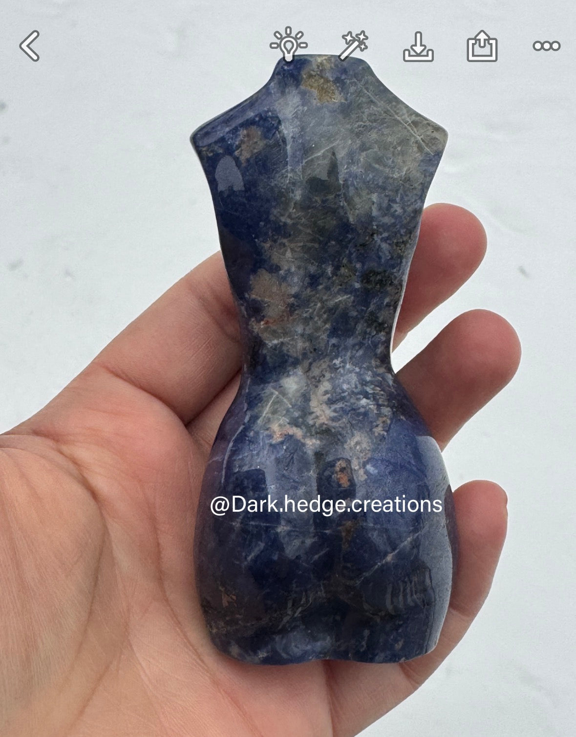 Sodalite goddess body