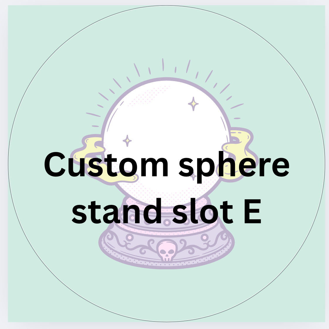 Custom sphere stand
