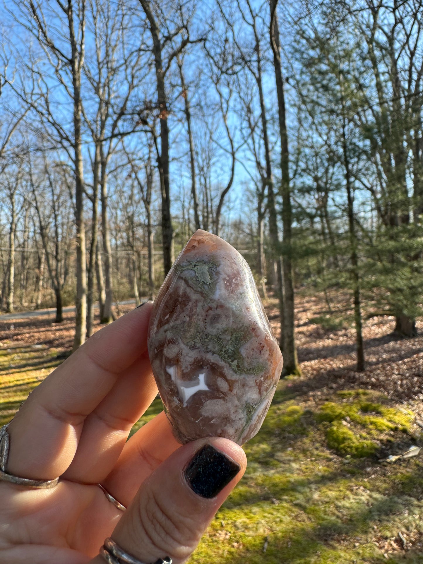 Flower agate mini flame