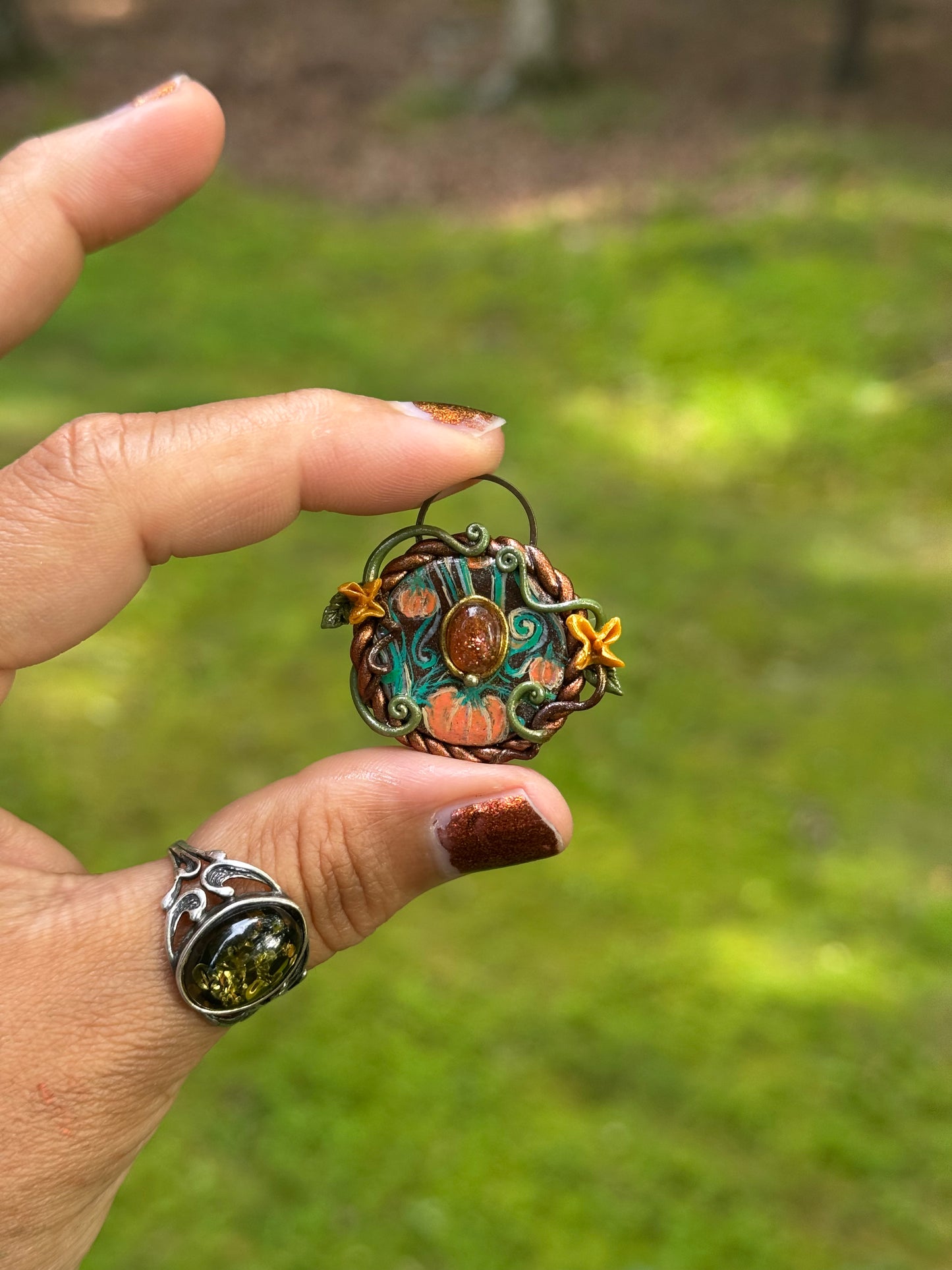 “For the love of pumpkins” pendant