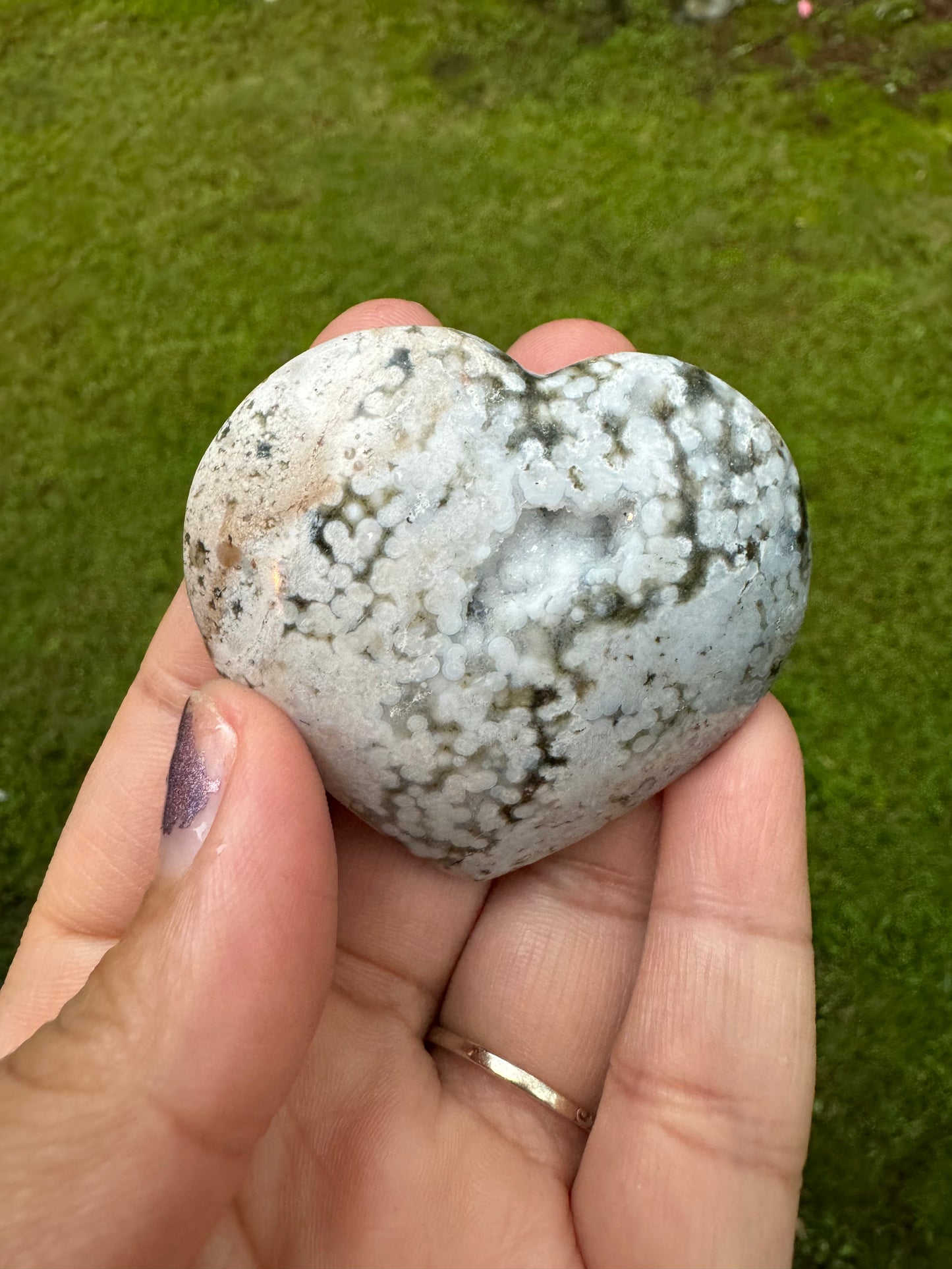 Extra quality ocean jasper heart