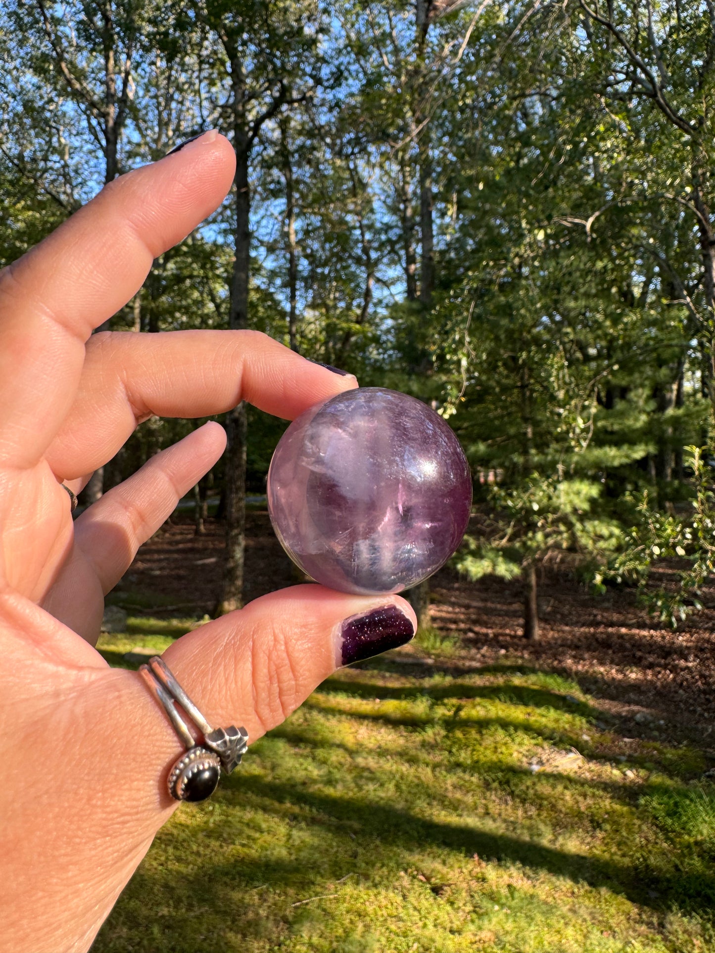 High quality fluorite sphere