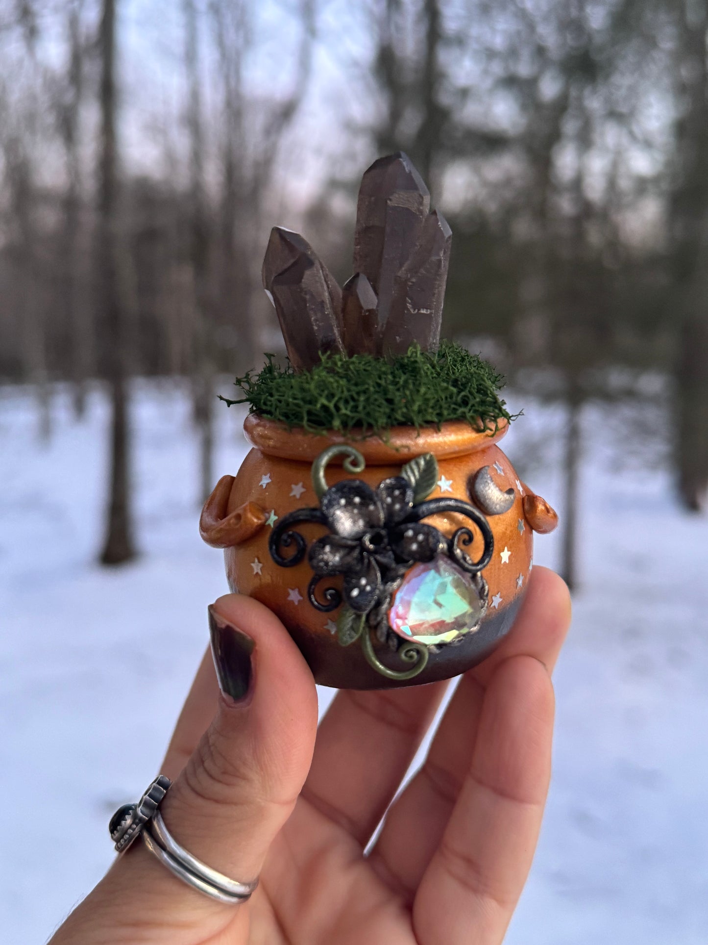 Starlit orchid cauldron