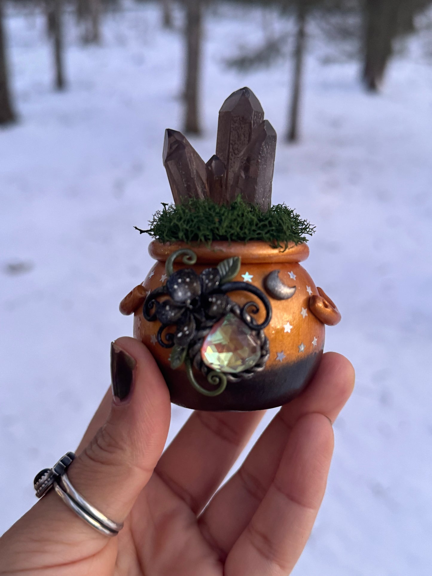 Starlit orchid cauldron