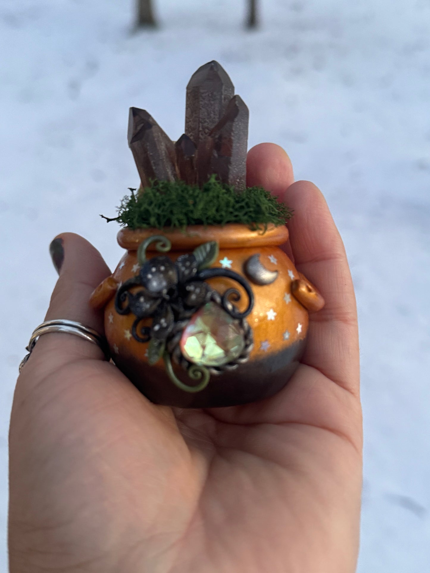 Starlit orchid cauldron