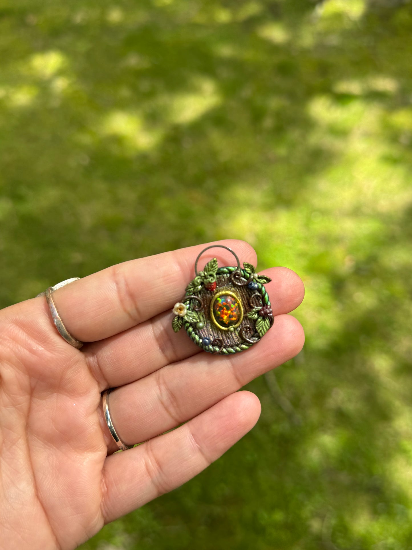 “Fruits Of The Forest” Fairy door pendant