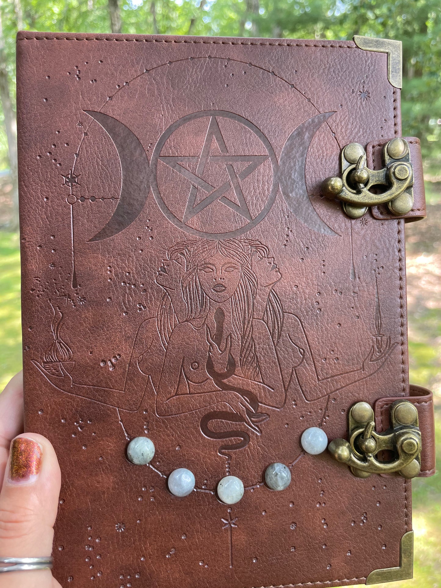 Labradorite moon goddess journal
