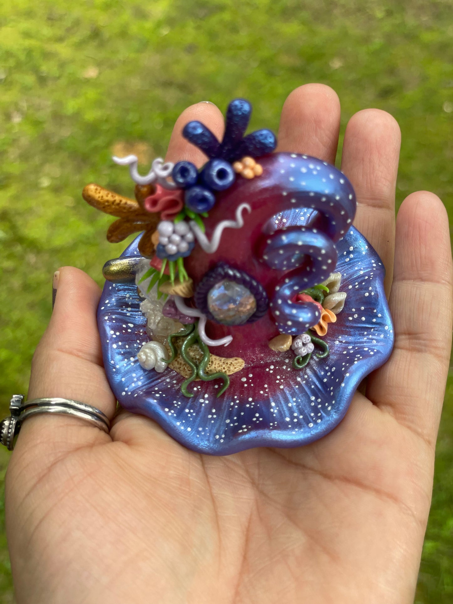 Coral cleansing witch hat
