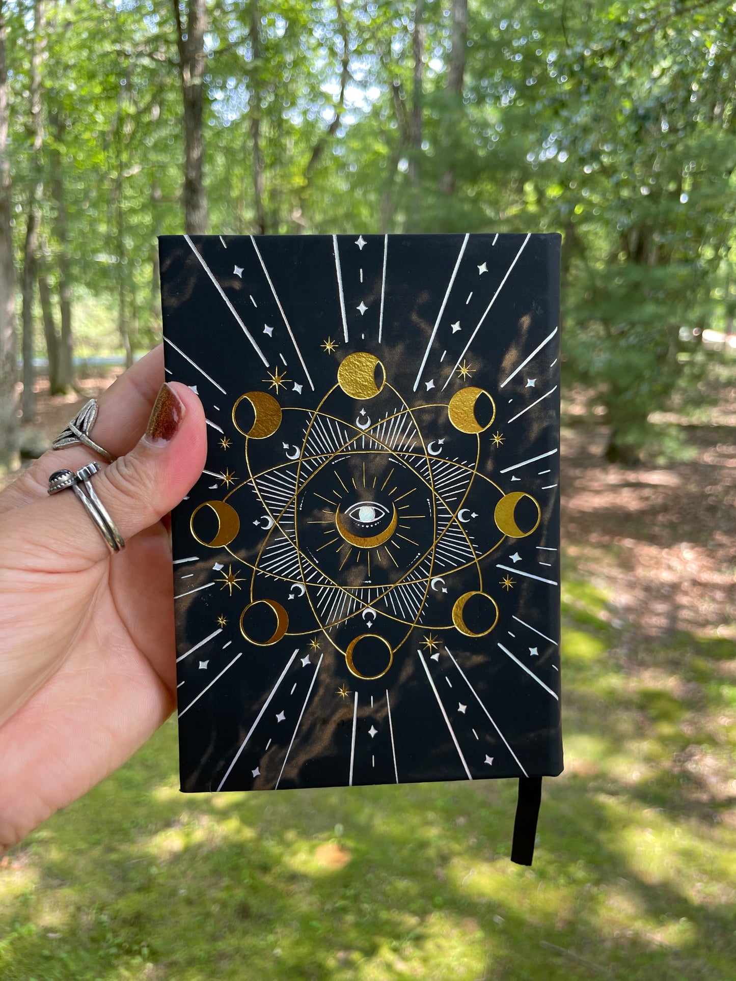 Leather bound moon a phase ritual journal (small)