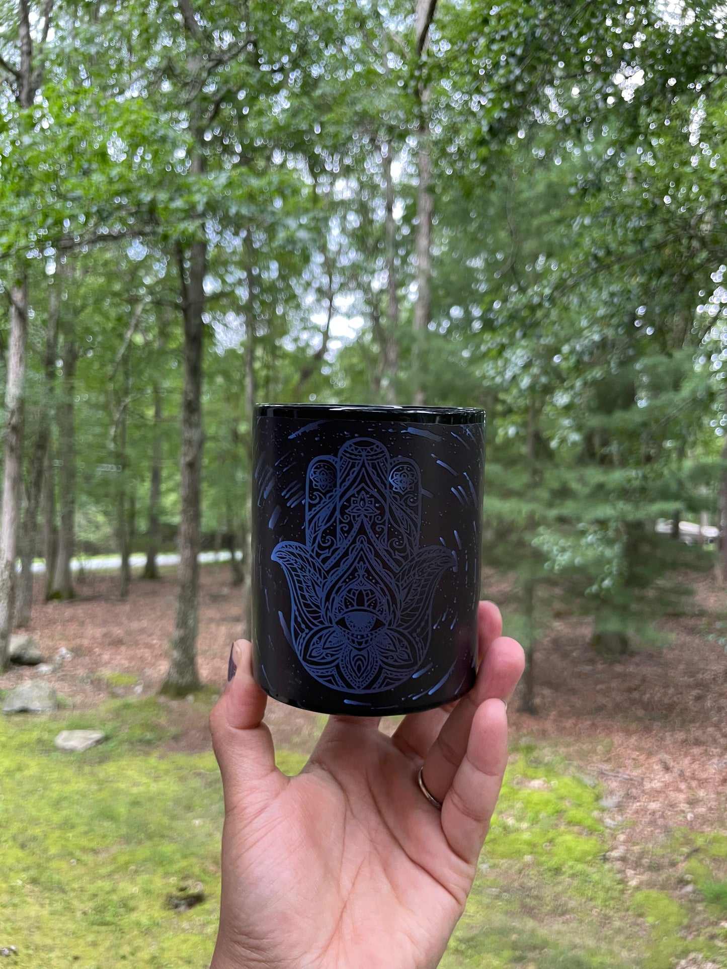 Color changing hamsa mug