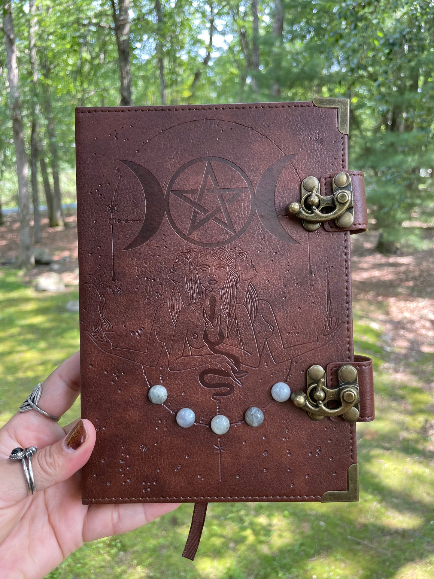 Labradorite moon goddess journal