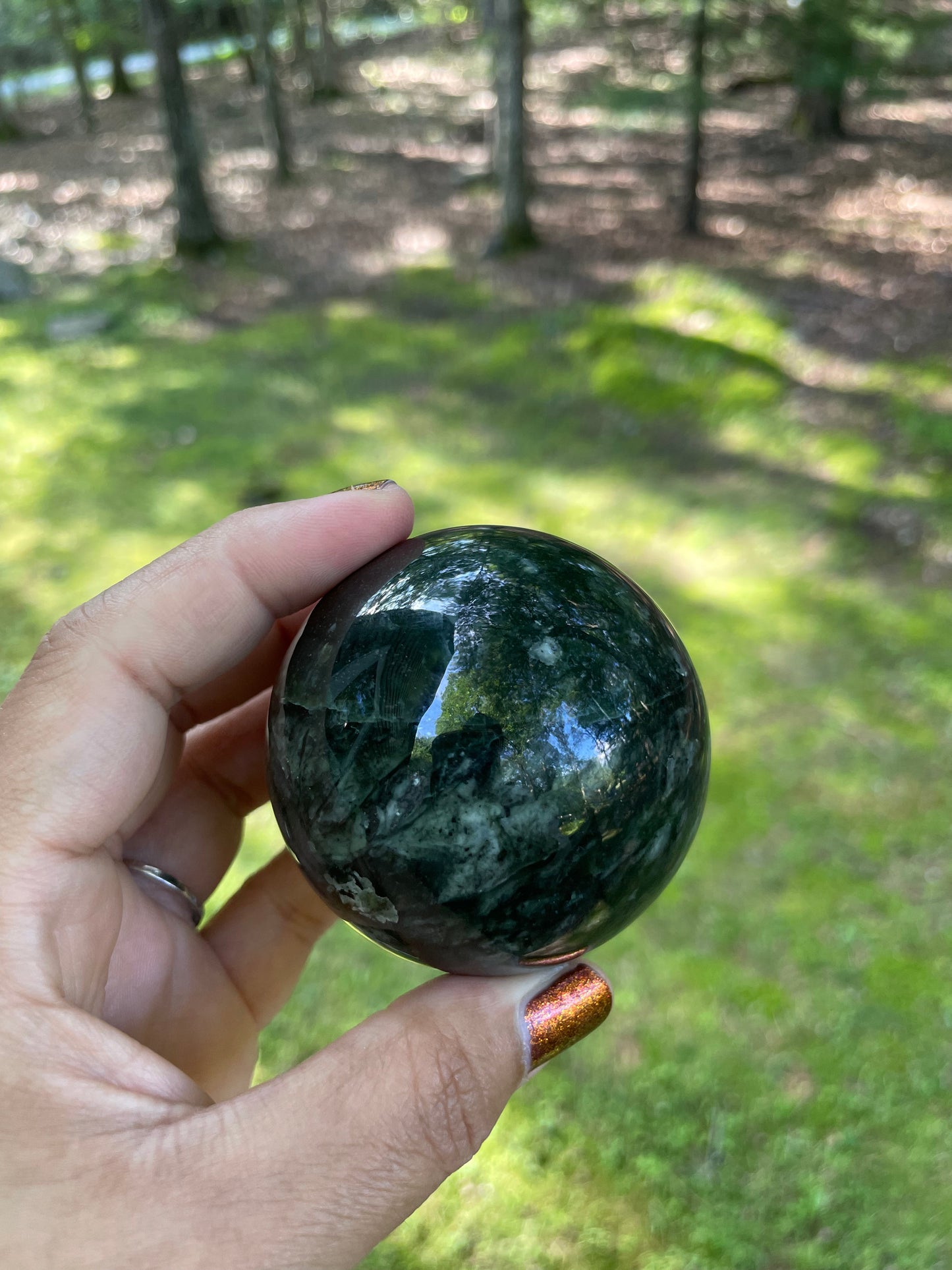 High quality serpentine sphere