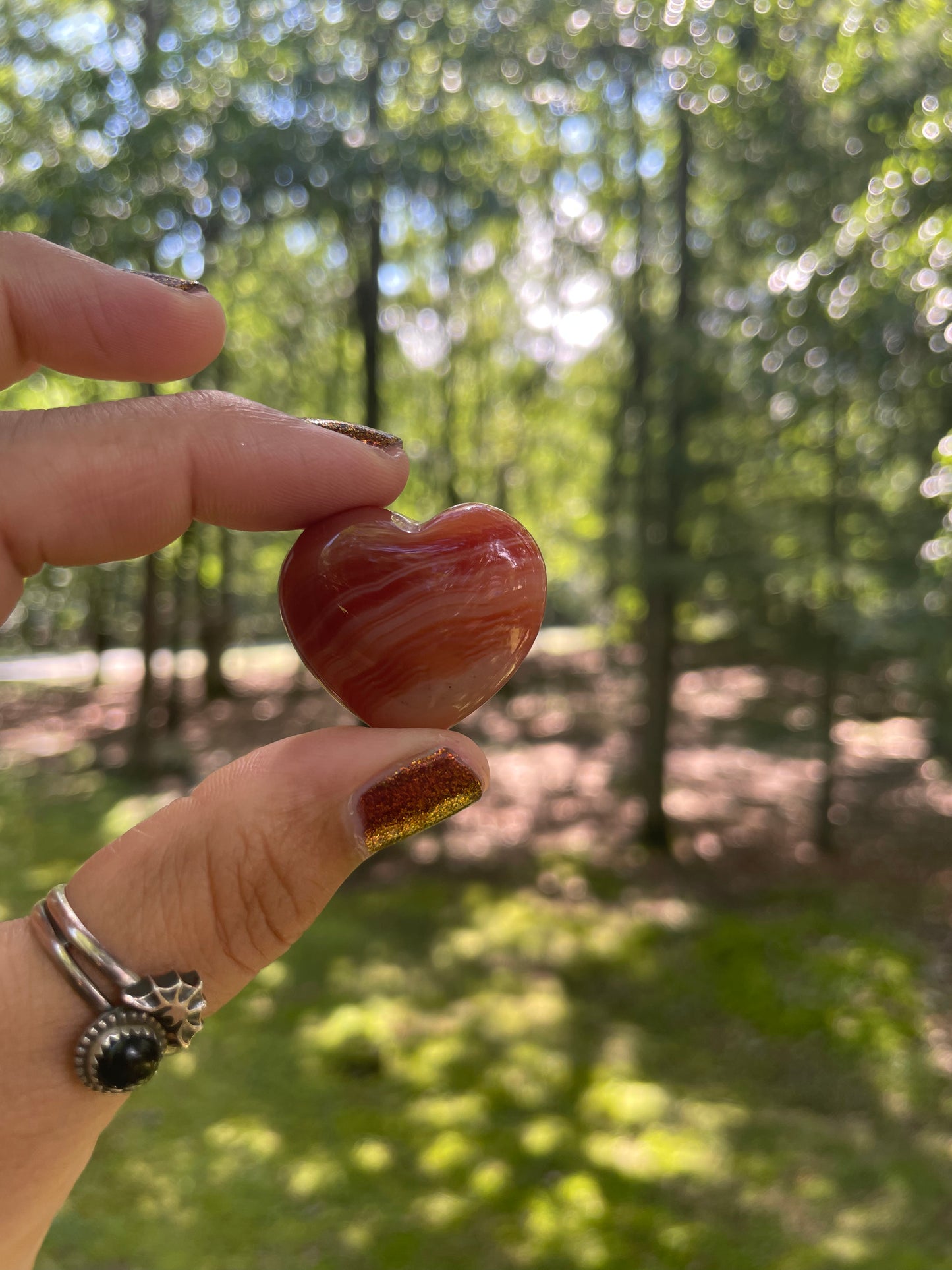 Small Carnelian heart