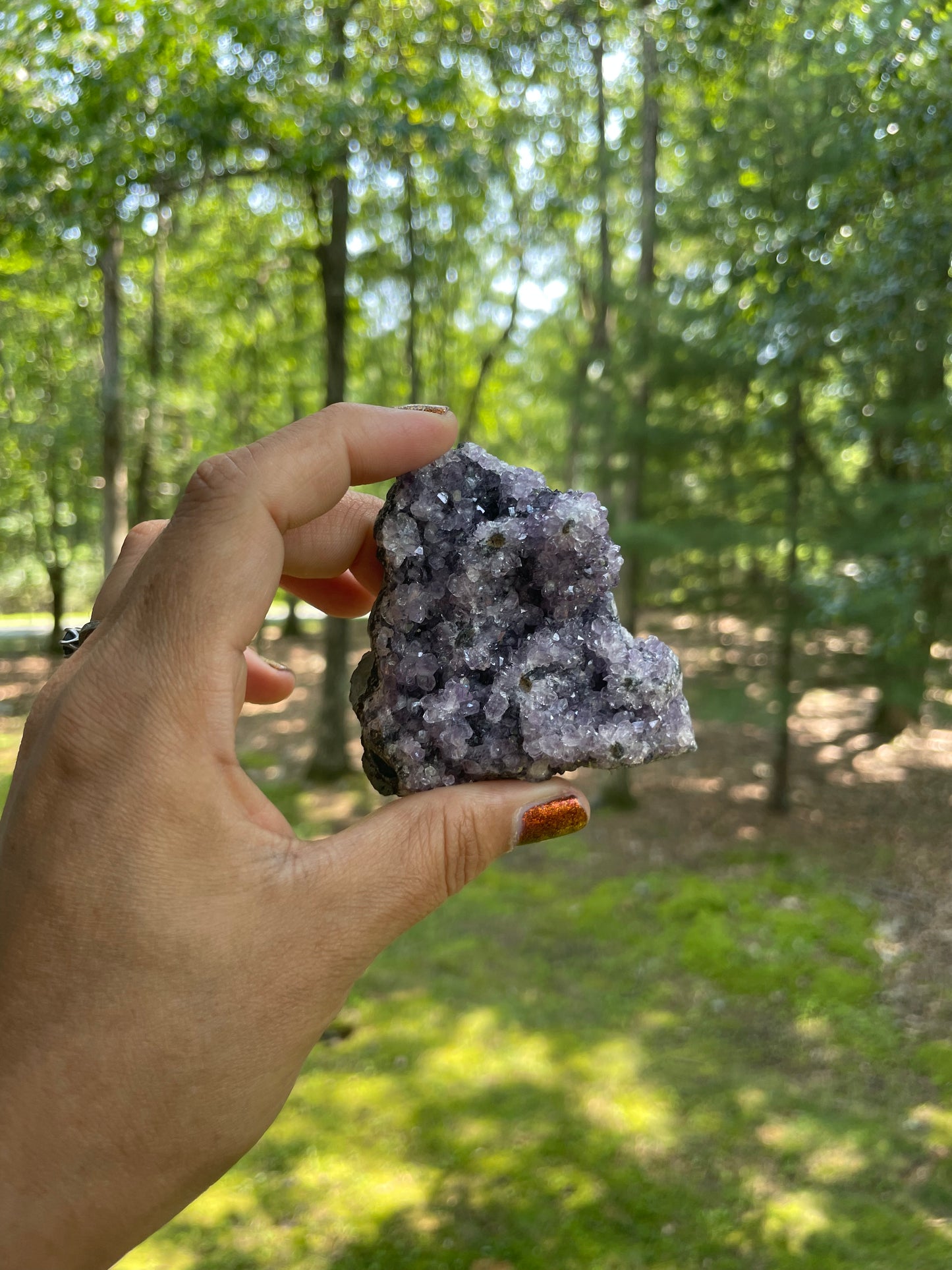 Amethyst cluster