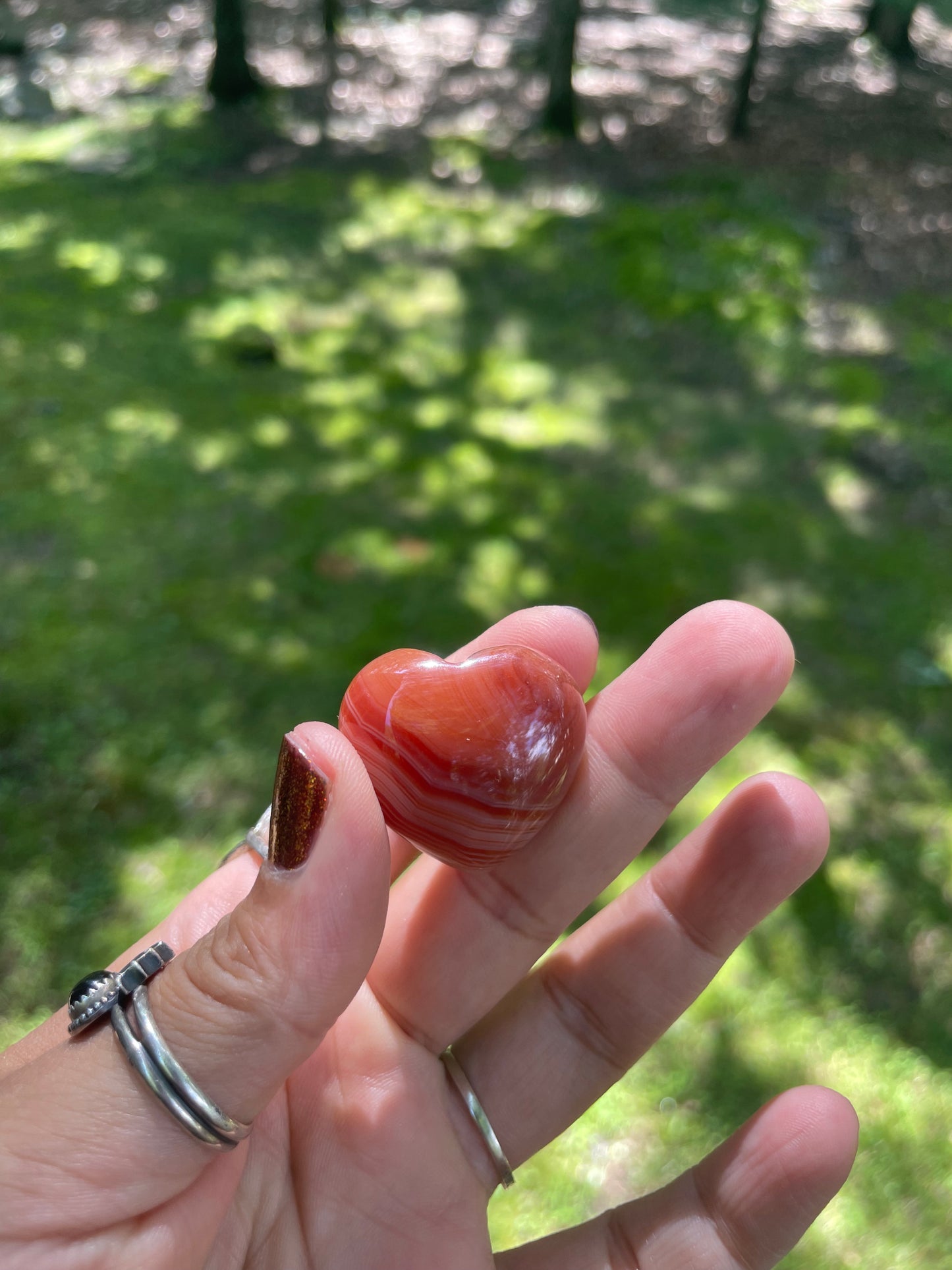 Small Carnelian heart