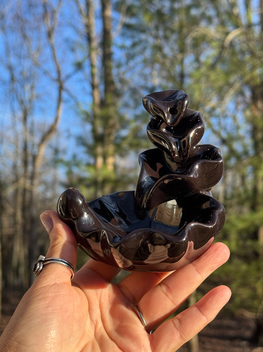 Lily leaf Backflow incense fountain