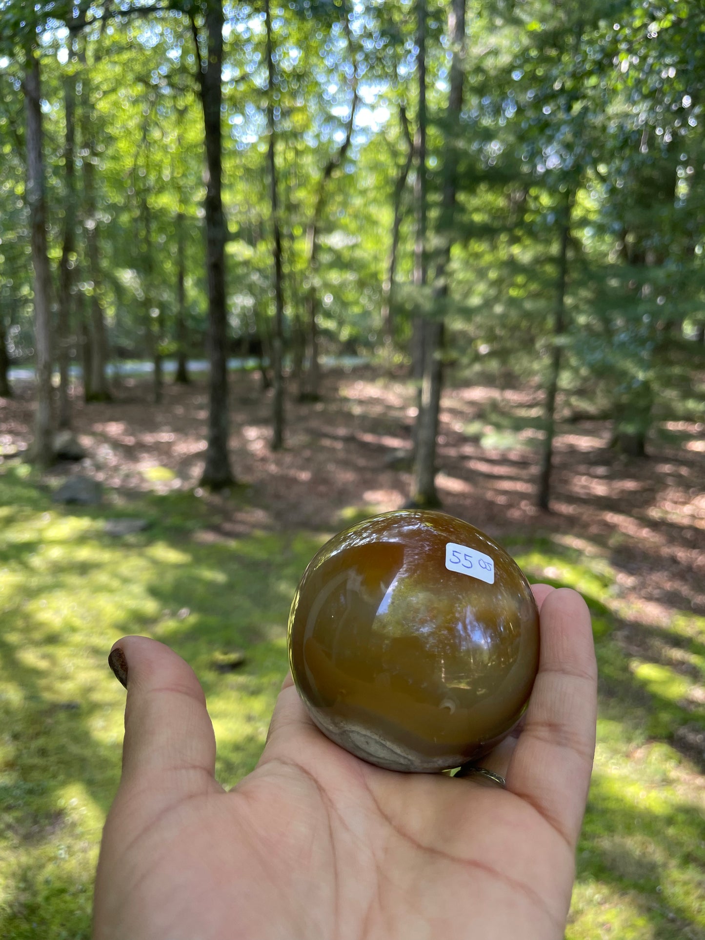 Ocean jasper sphere