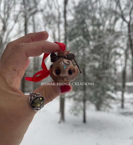 “The key to my heart is coffee”ornament