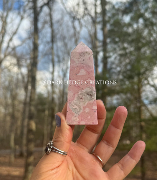 Peruvian Rhodonite tower