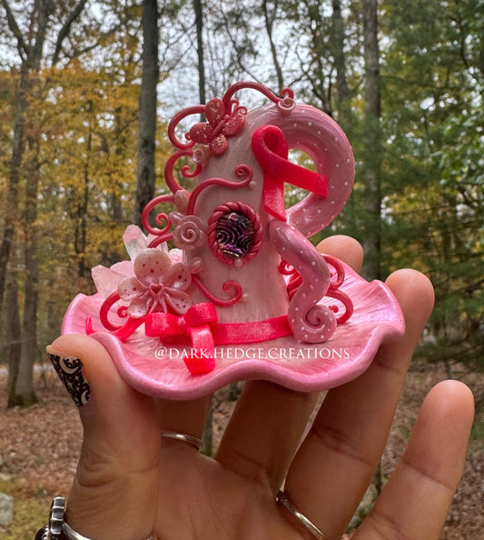 “Aware” witch hat(Breast cancer awareness)