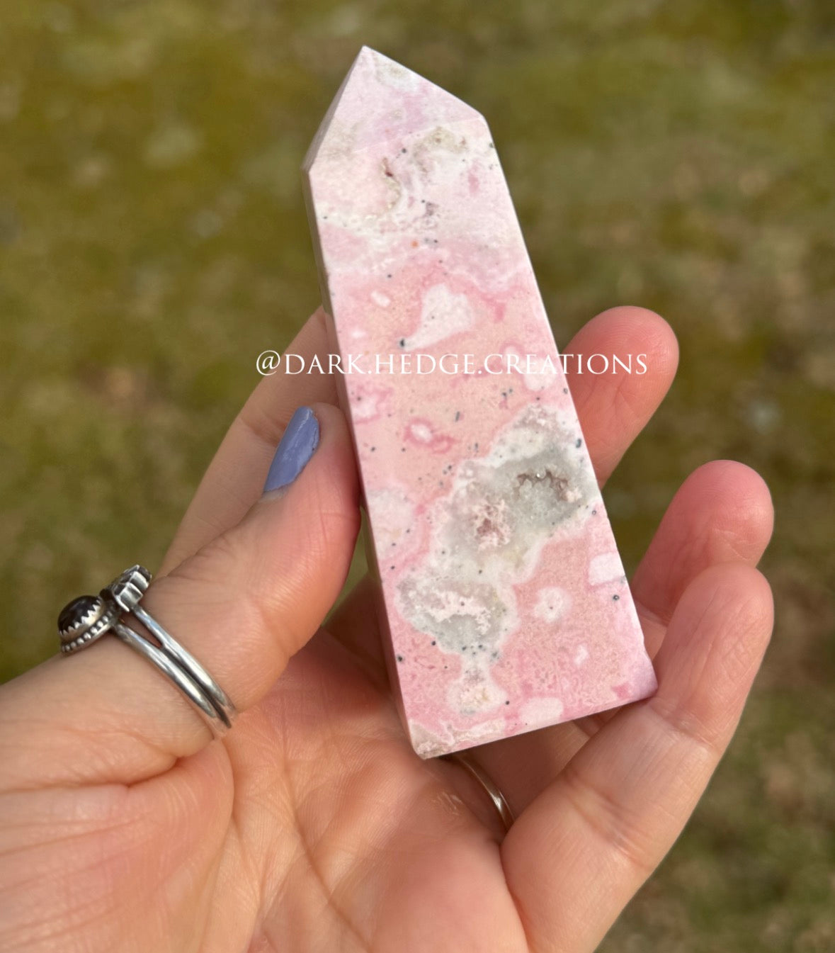 Peruvian Rhodonite tower