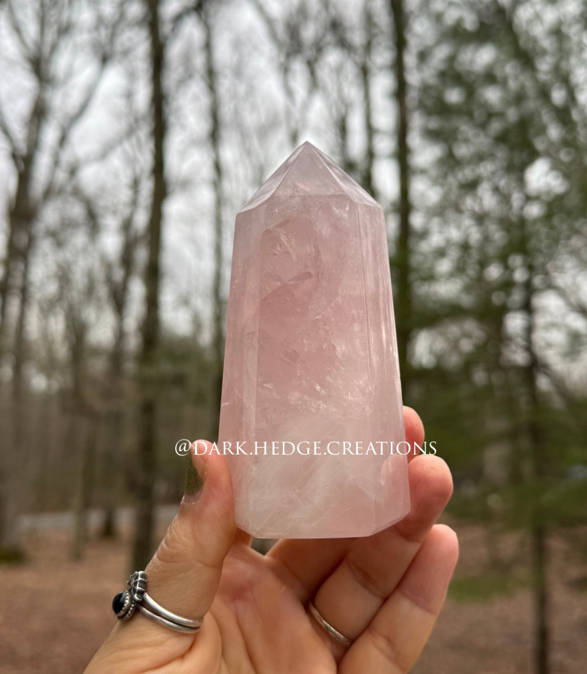 Rose quartz tower Brazil
