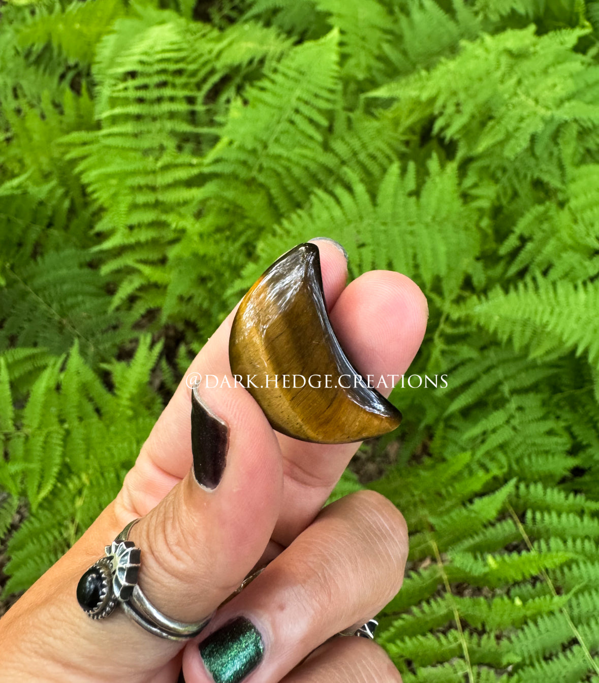 Tiger’s eye star and moon set