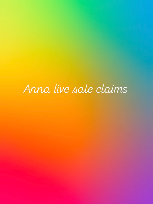 Anna live sale claims
