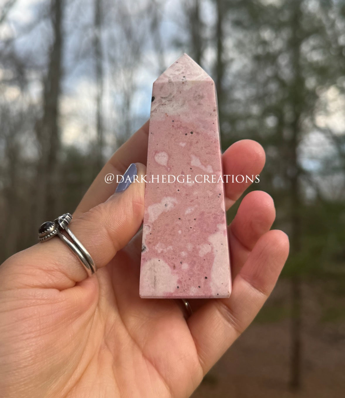 Peruvian Rhodonite tower