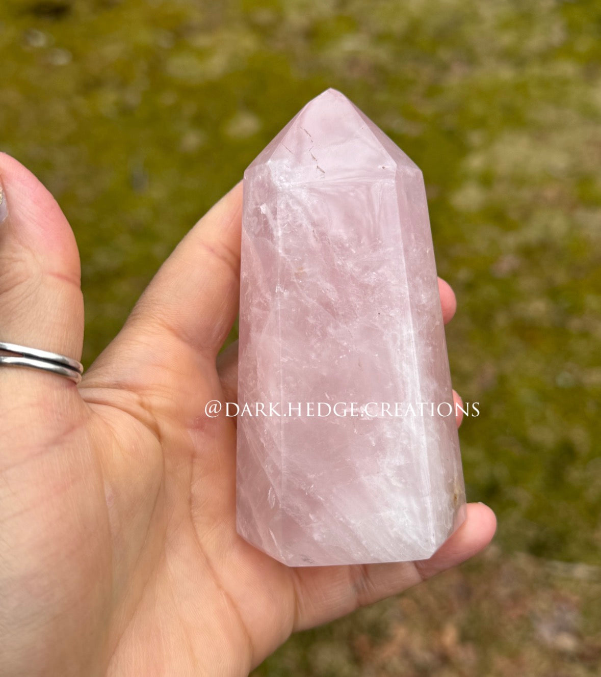 Rose quartz tower Brazil