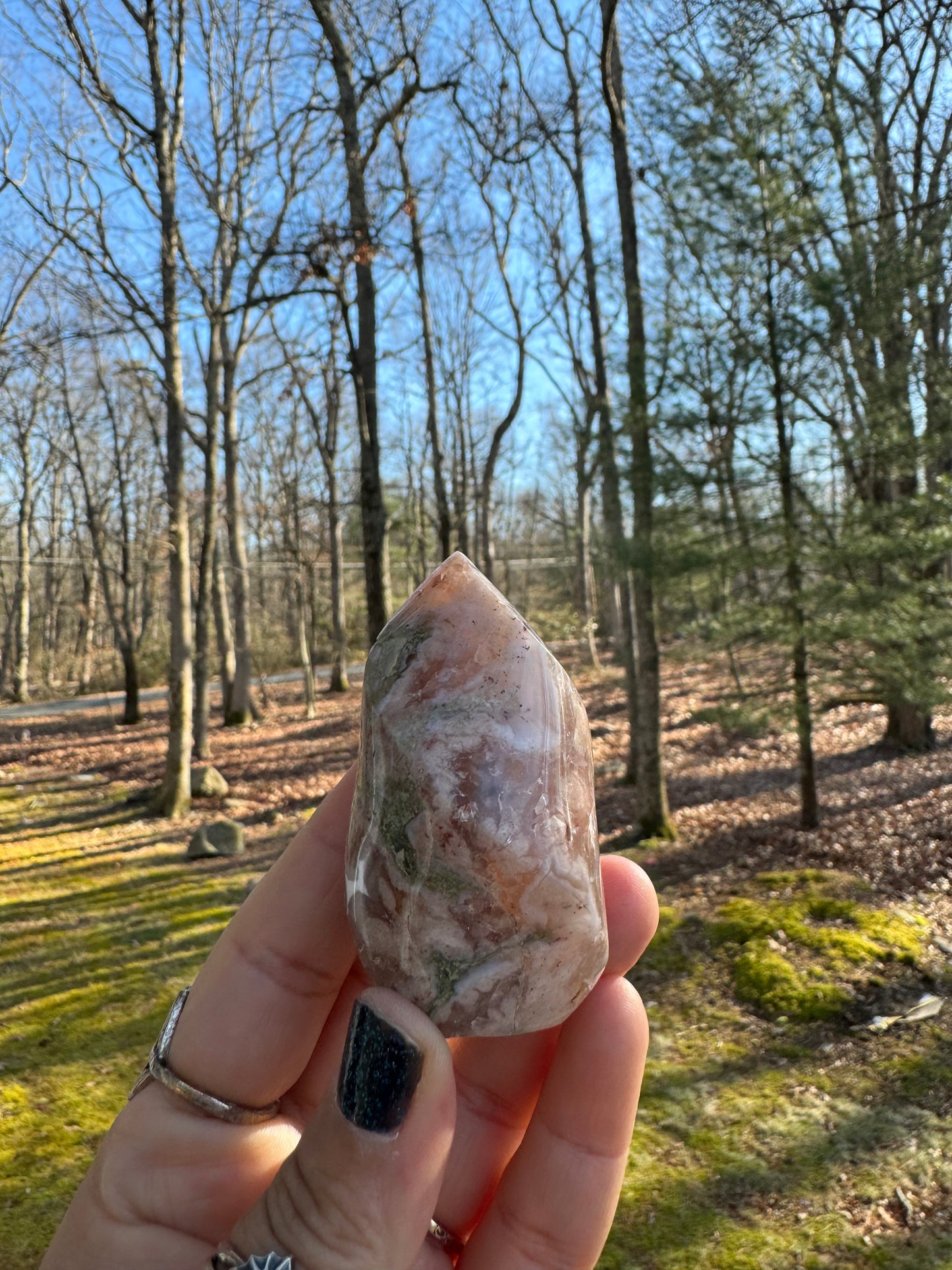 Flower agate mini flame