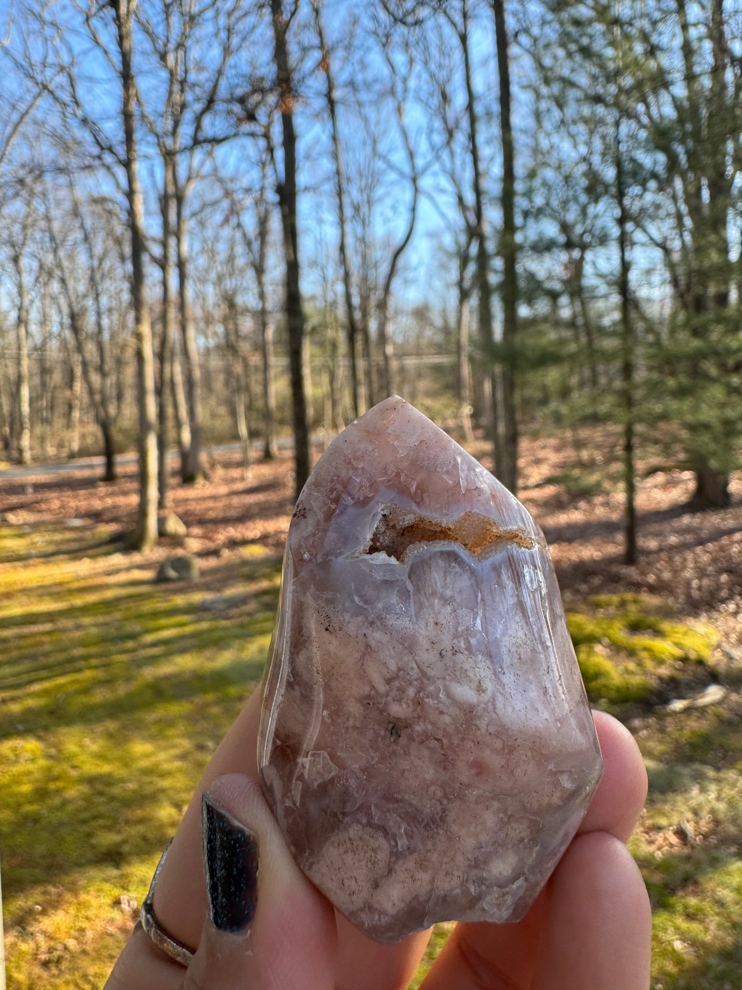 Flower agate mini flame