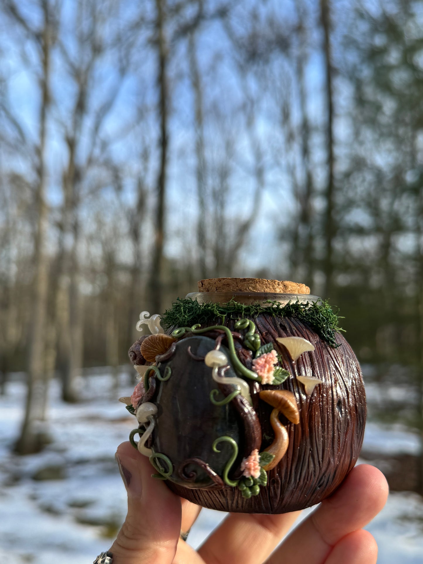 Spring awakening apothecary jar