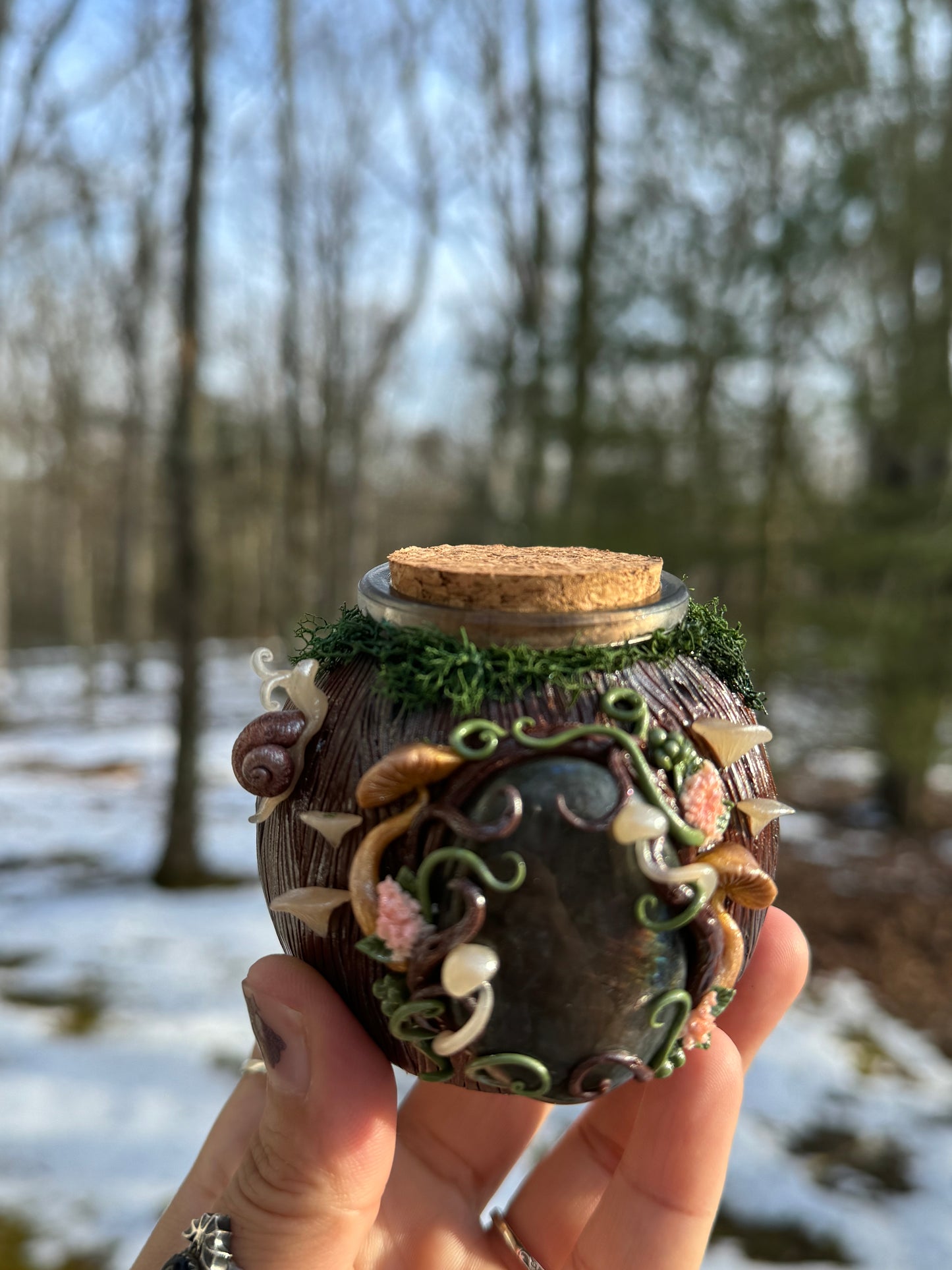 Spring awakening apothecary jar