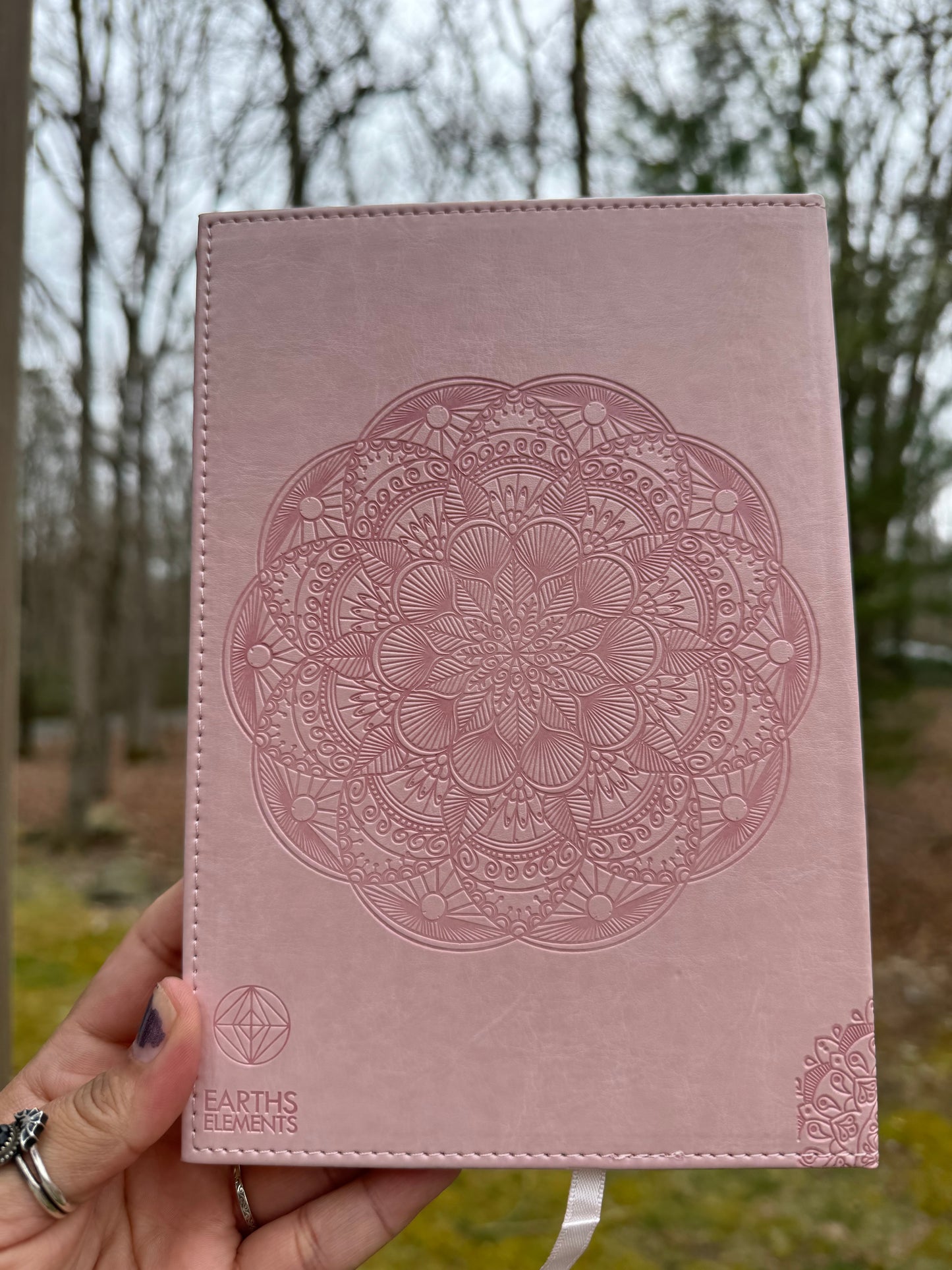 Leather bound Hamsa journal