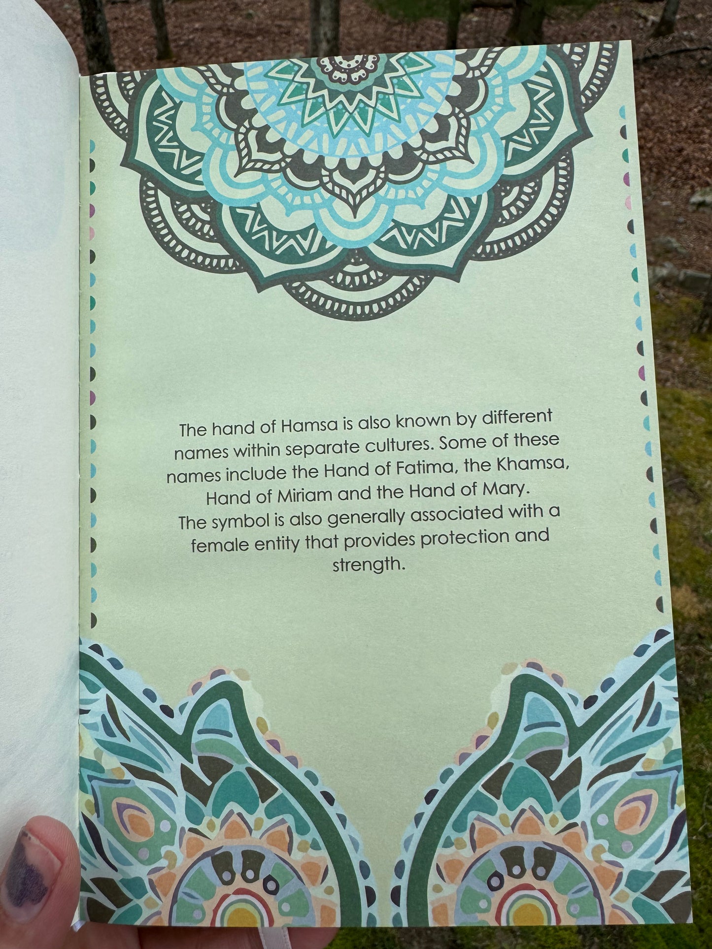 Leather bound Hamsa journal