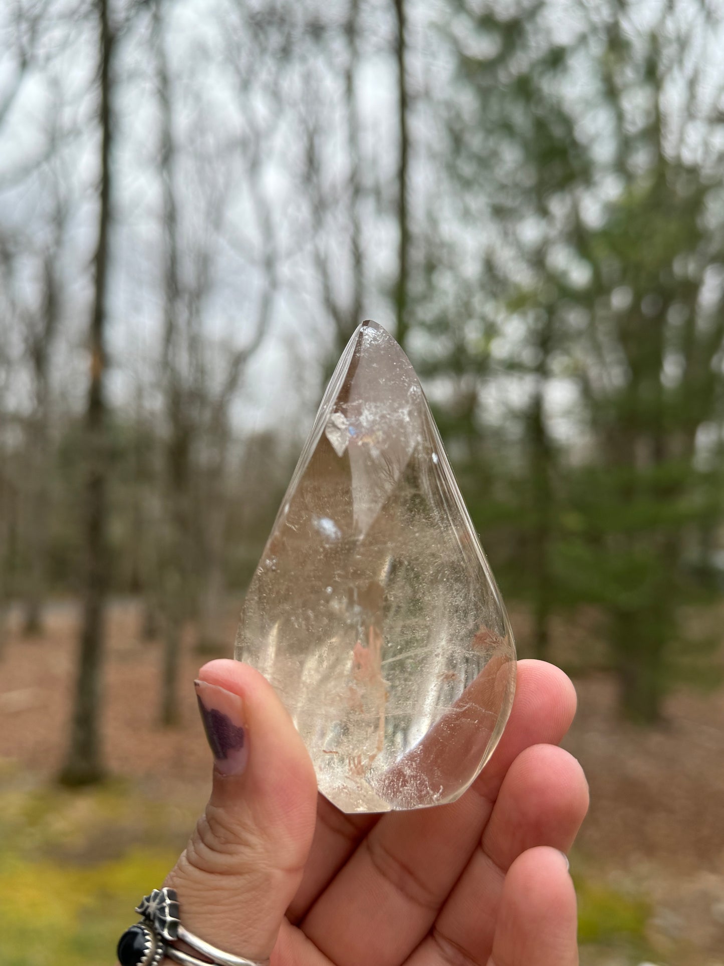 Brazilian clear quartz crystal