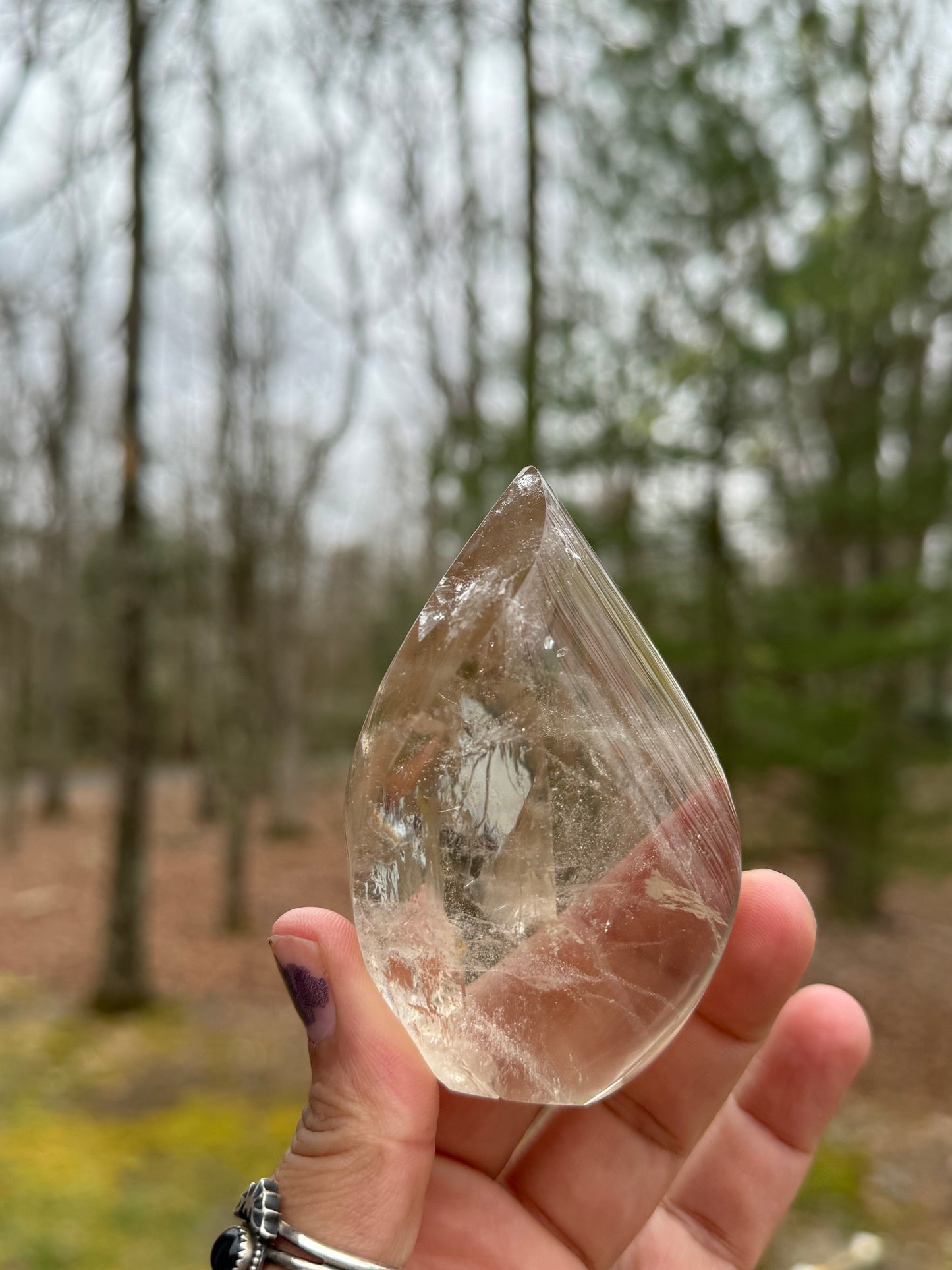 Brazilian clear quartz crystal