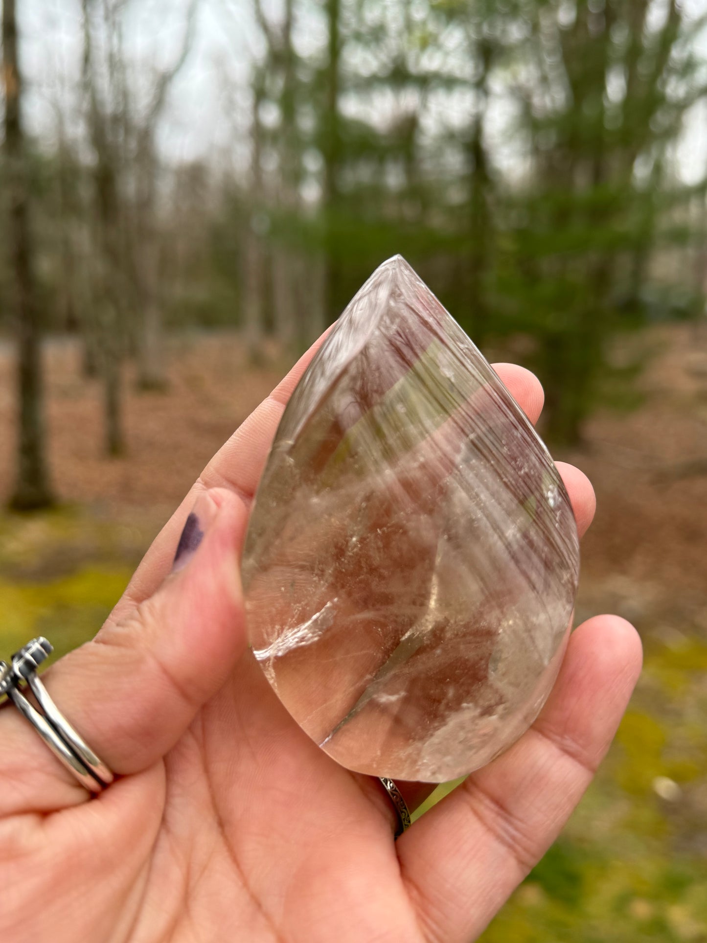 Brazilian clear quartz crystal