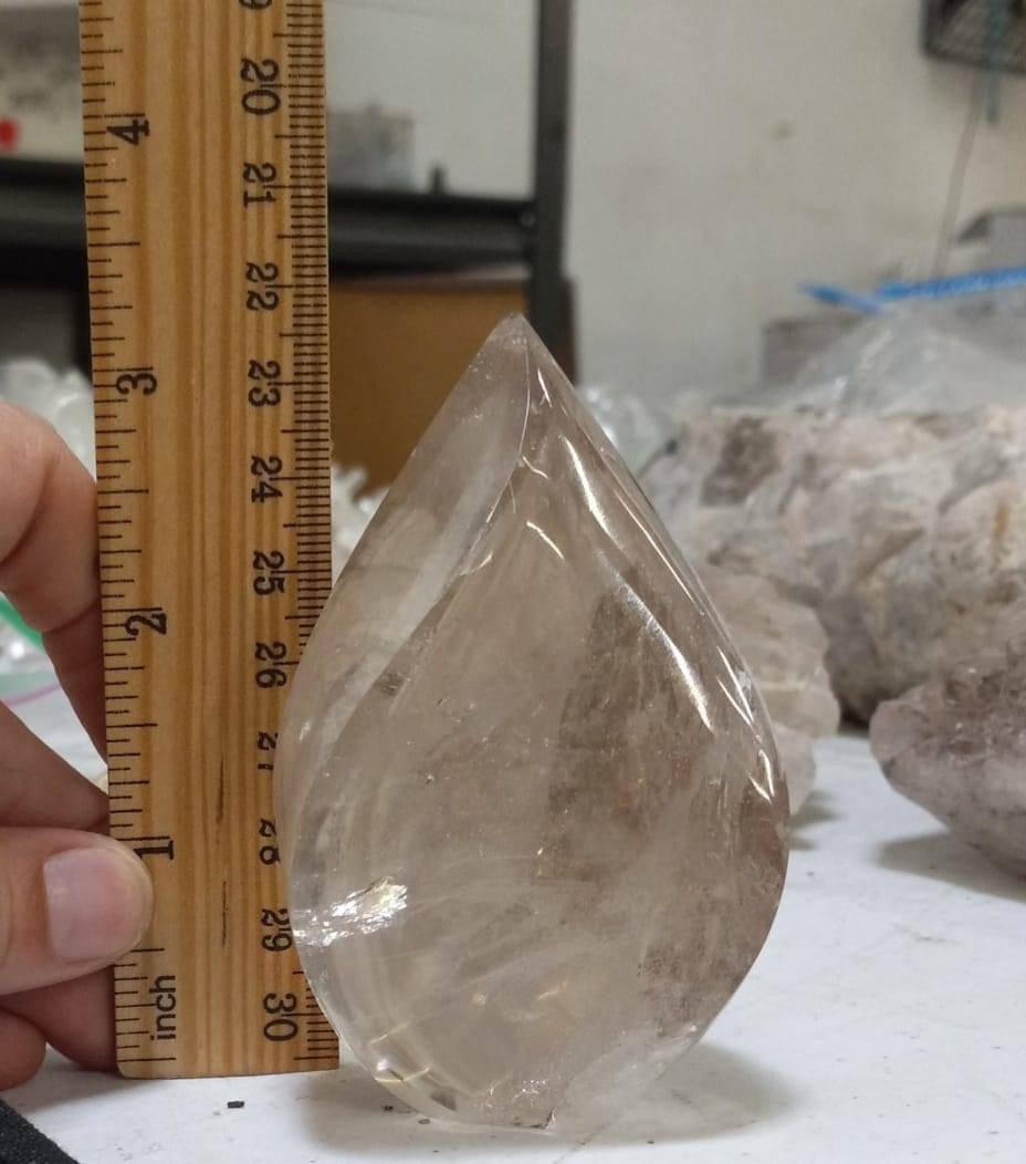 Brazilian clear quartz crystal