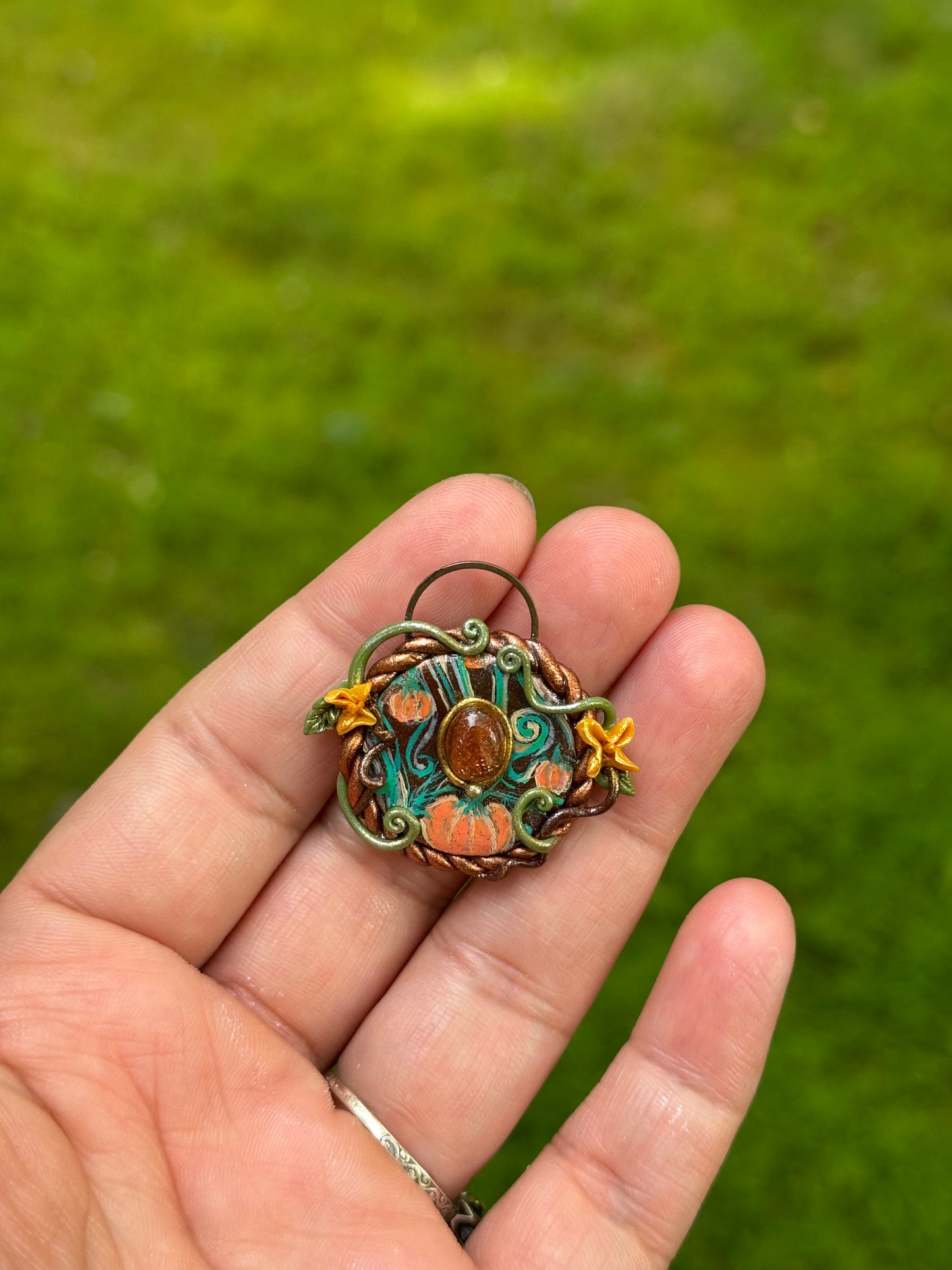 “For the love of pumpkins” pendant