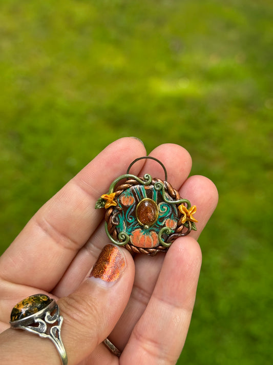 “For the love of pumpkins” pendant