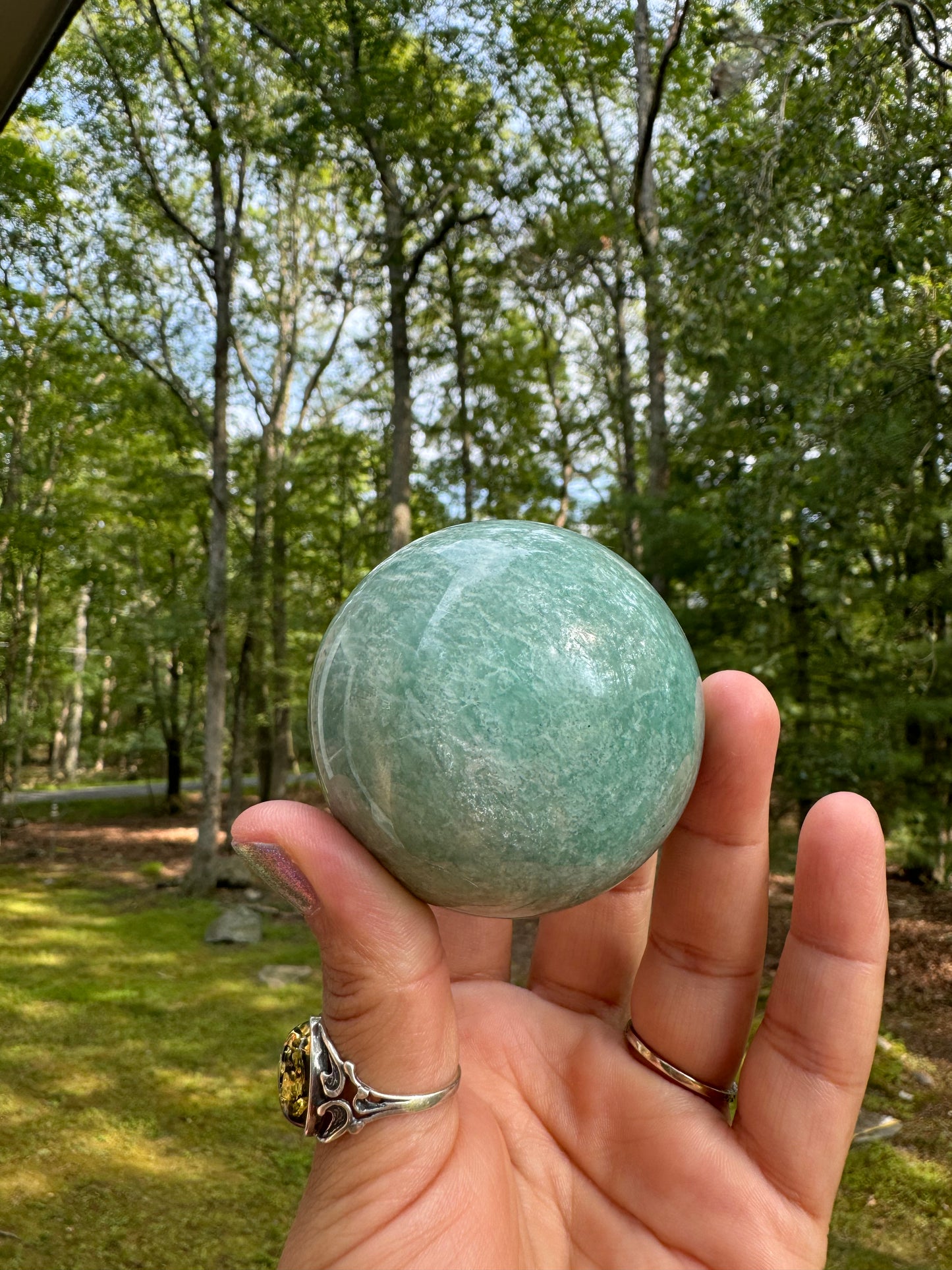 Amazonite sphere