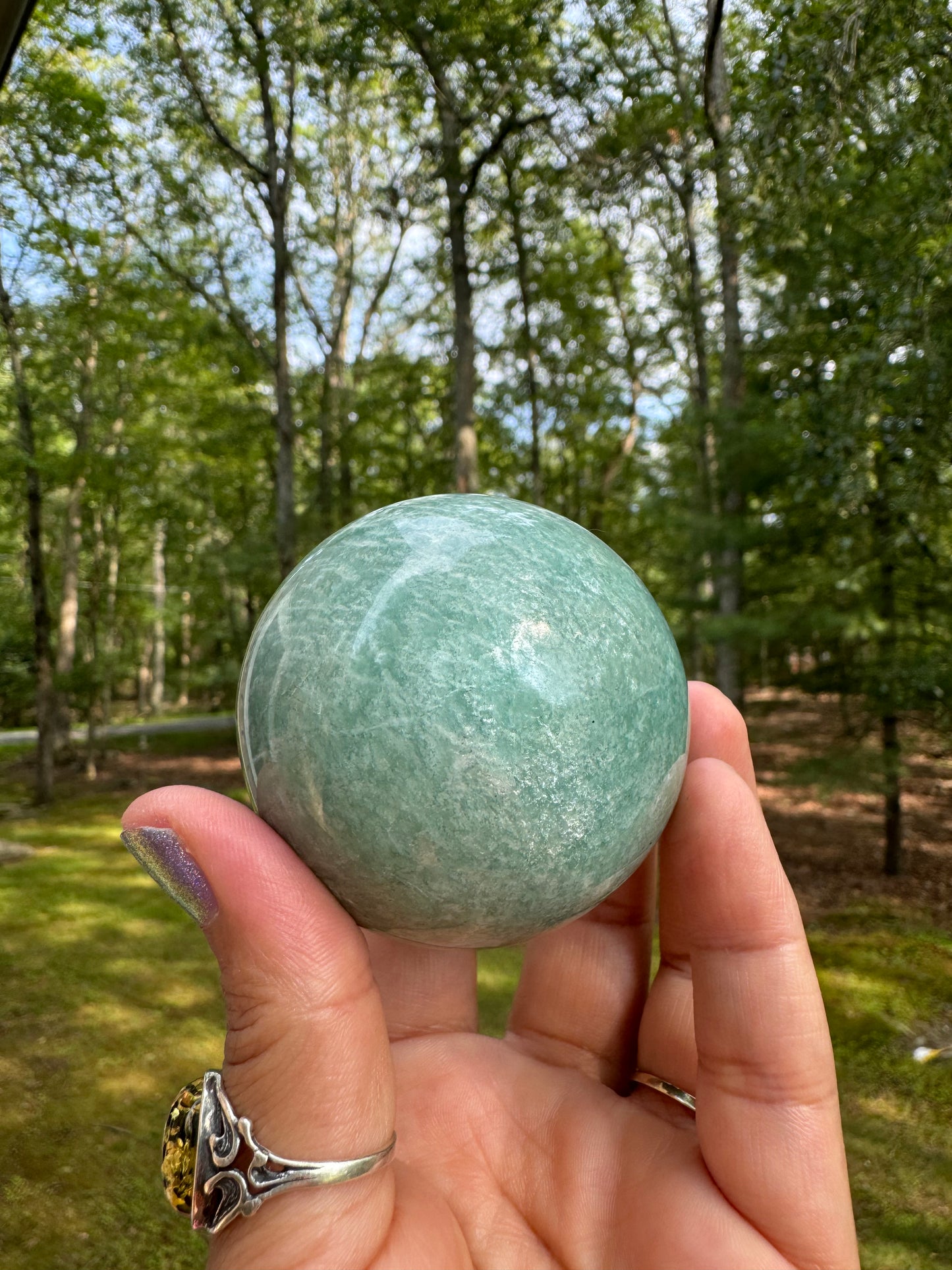 Amazonite sphere