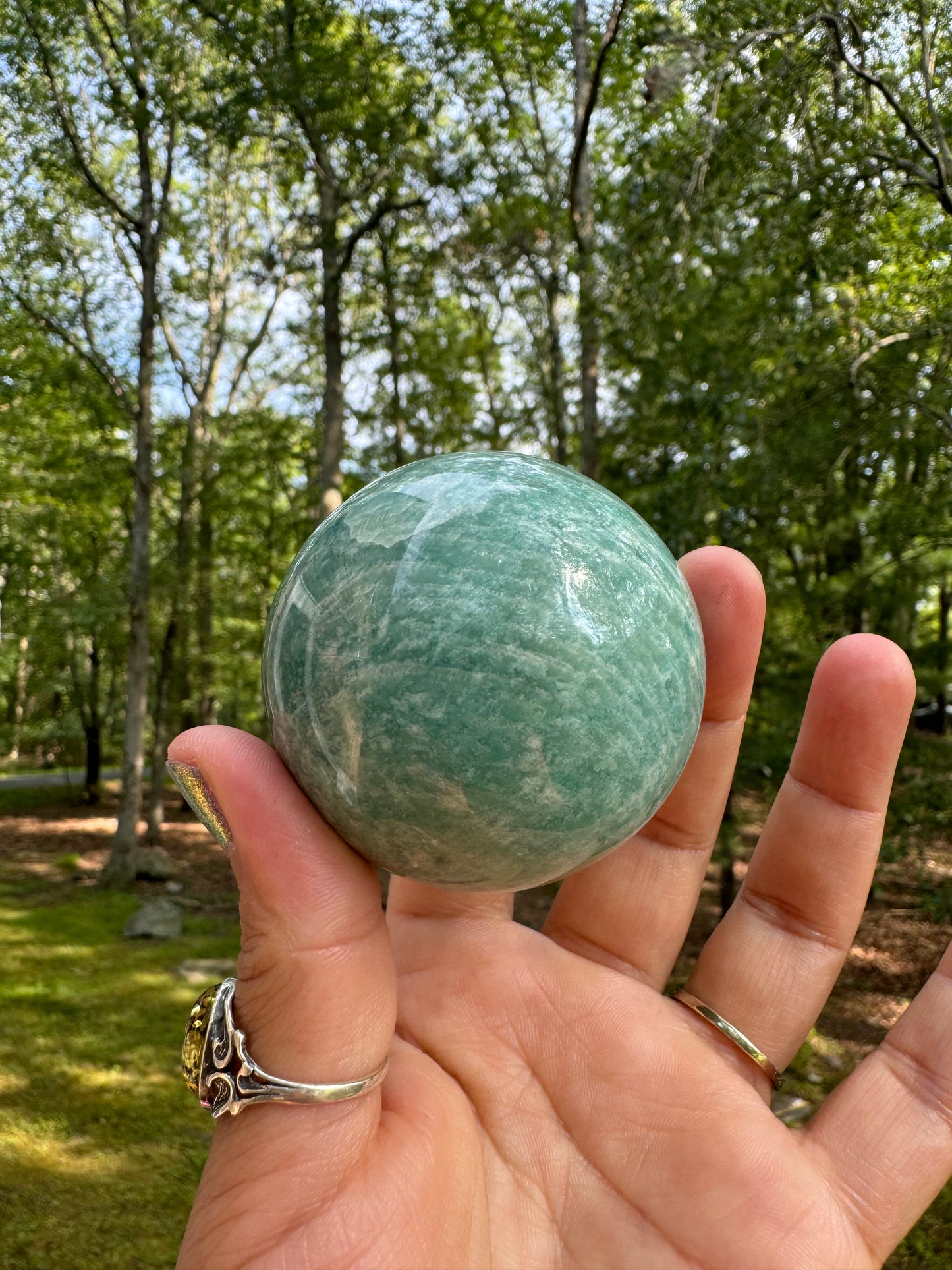 Amazonite sphere